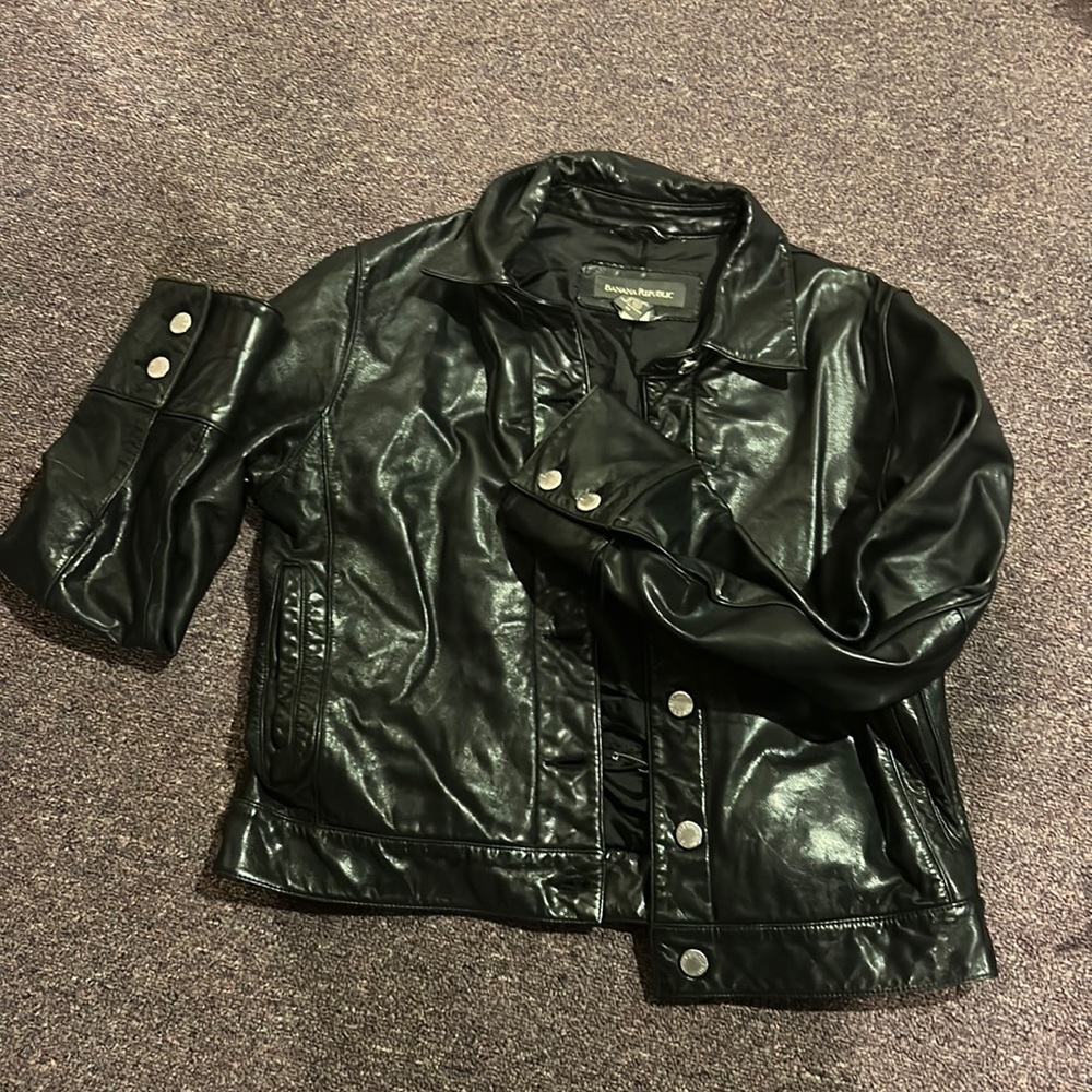 Vintage Banana Republic Leather Jacket - Picture 1 of 3